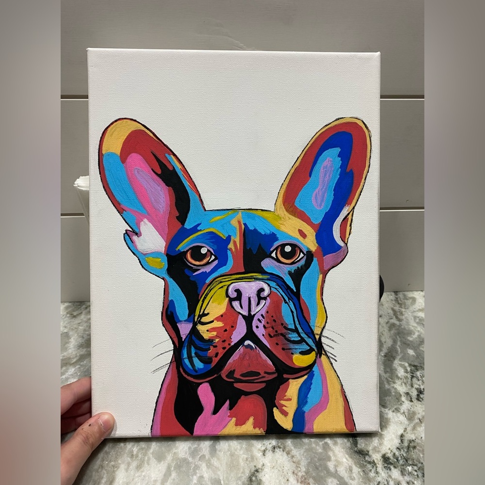French Bulldog Canvas Pop Art